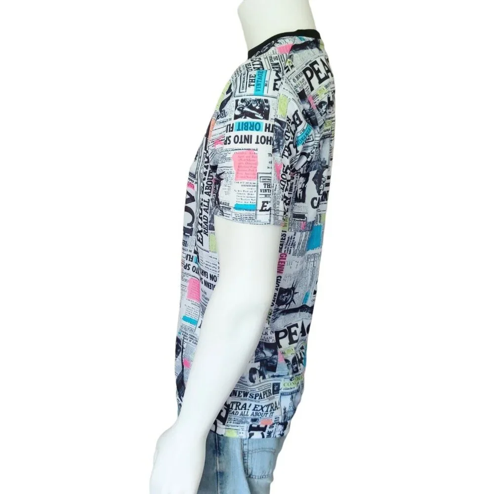 Fresh Prints of Bel Air T-Shirt Mens L All Over Print 90s Style Graphics NWT - Picture 4 of 11